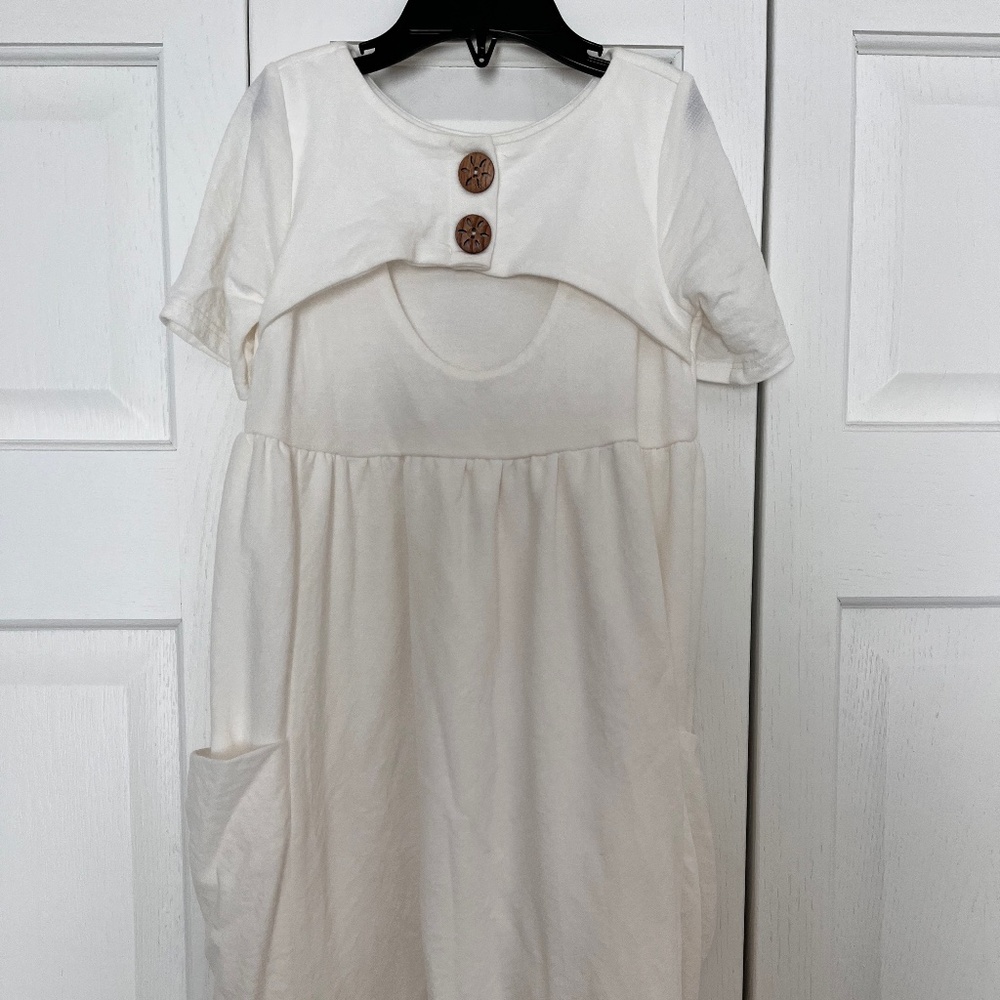 Remie Girl Janie Dress - Ivory - Size 6